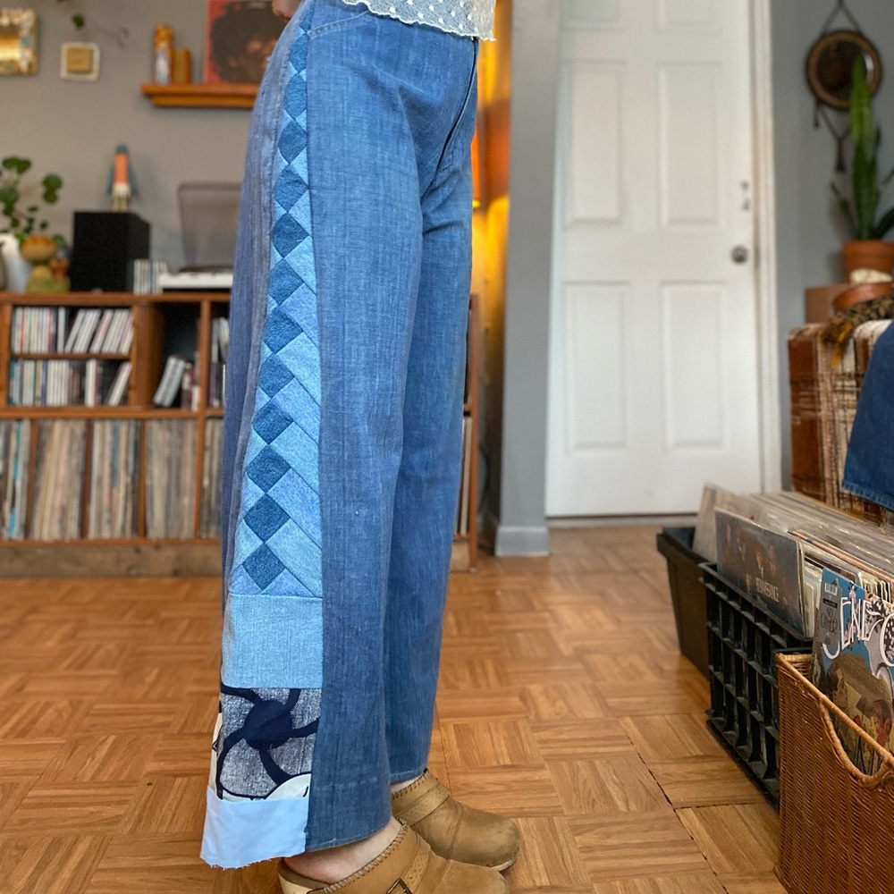 Vintage 1970s Wide Leg Jeans